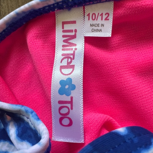 Limited Too UPF 50+ bikini navy and white - Picture 4 of 6